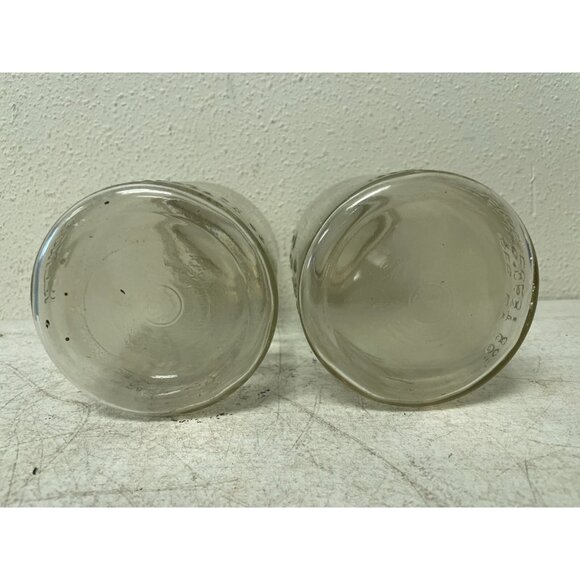 2 Vintage PRESTO SUPREME CLEAR QT Jar RARE PRESTO GLASS INSERT+BUTTERFLY LID - Picture 5 of 6